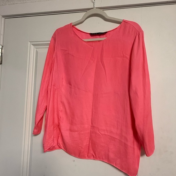 Zara Tops - Zara Vibrant Pink Blouse